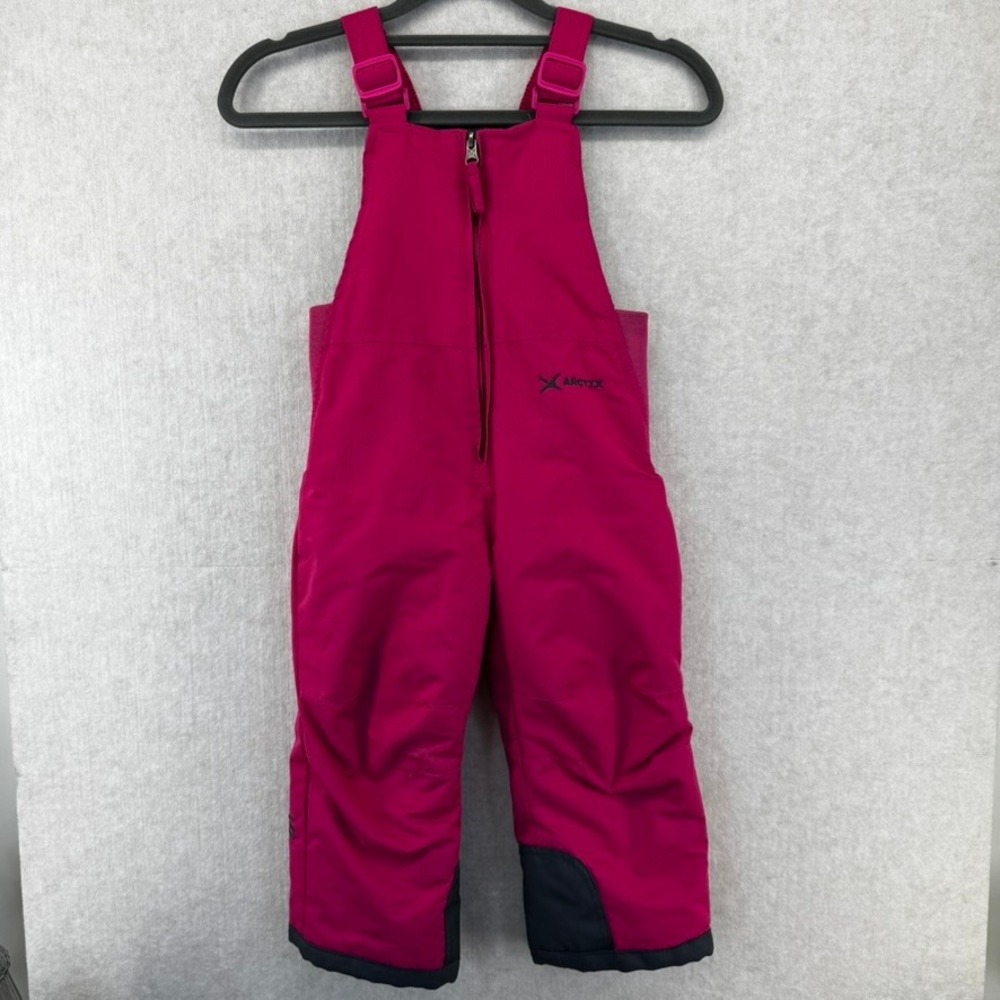 Arctix Kids Pink Insulated Snow Bib Overalls Toddler Size 3T Winter Ski Pants